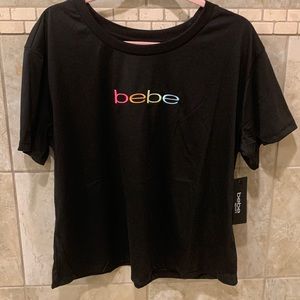 Nwt Bebe black 1x black shirt.